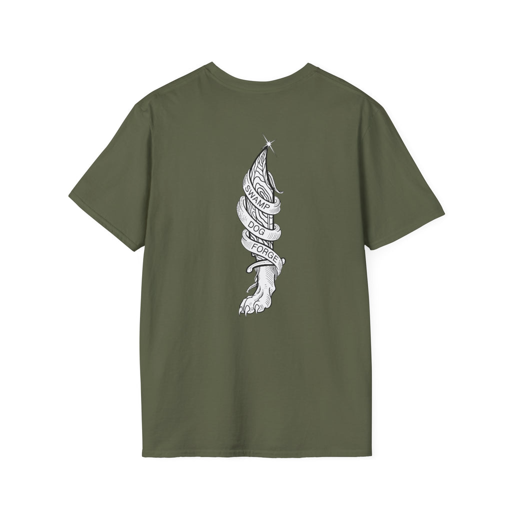 Tattoo-Style Dagger & Ribbon T-Shirt — "Choose Your Own Path" Graphic Tee