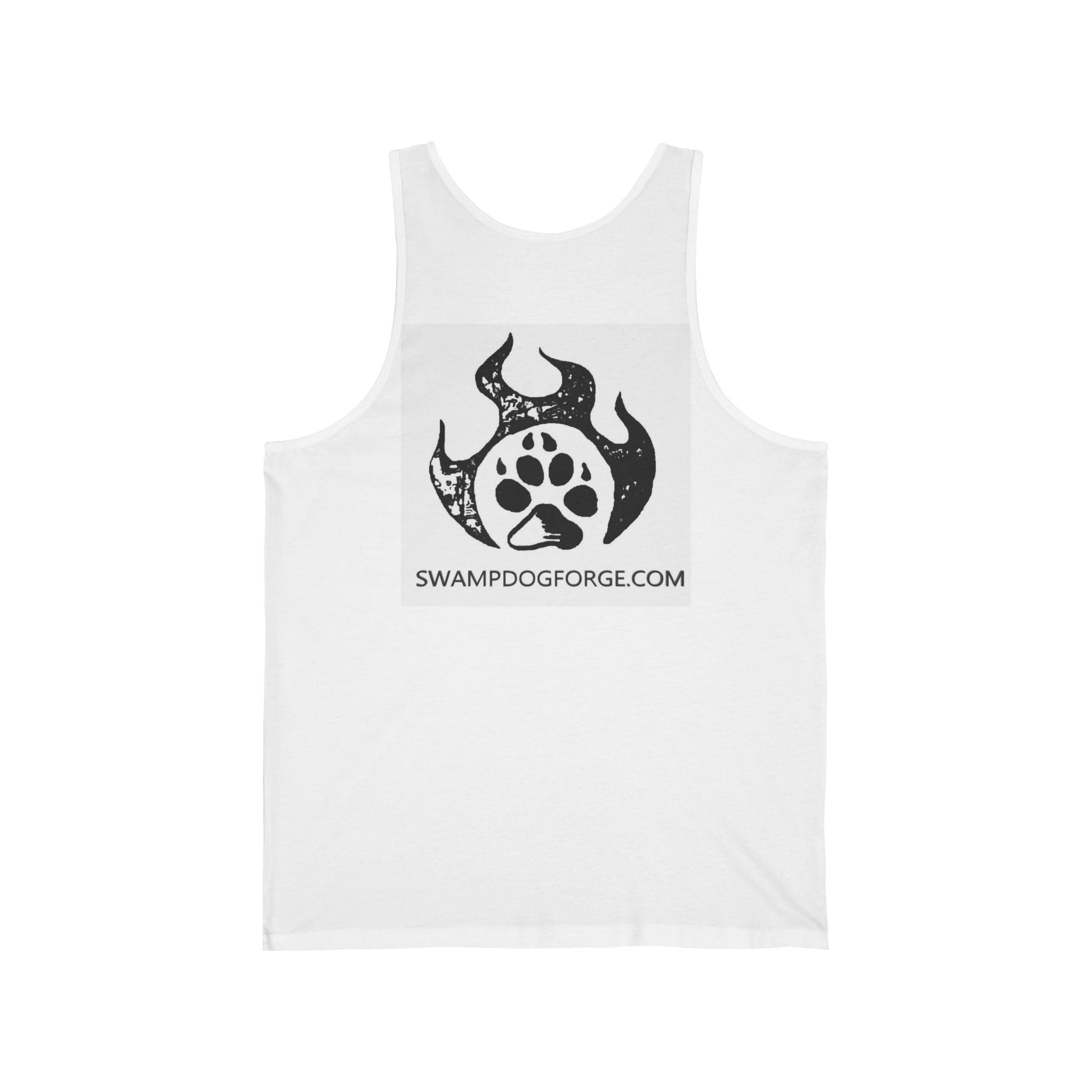 Swamp Dog Forge Logo Tank Top — Paw Flame Graphic Jersey Tank