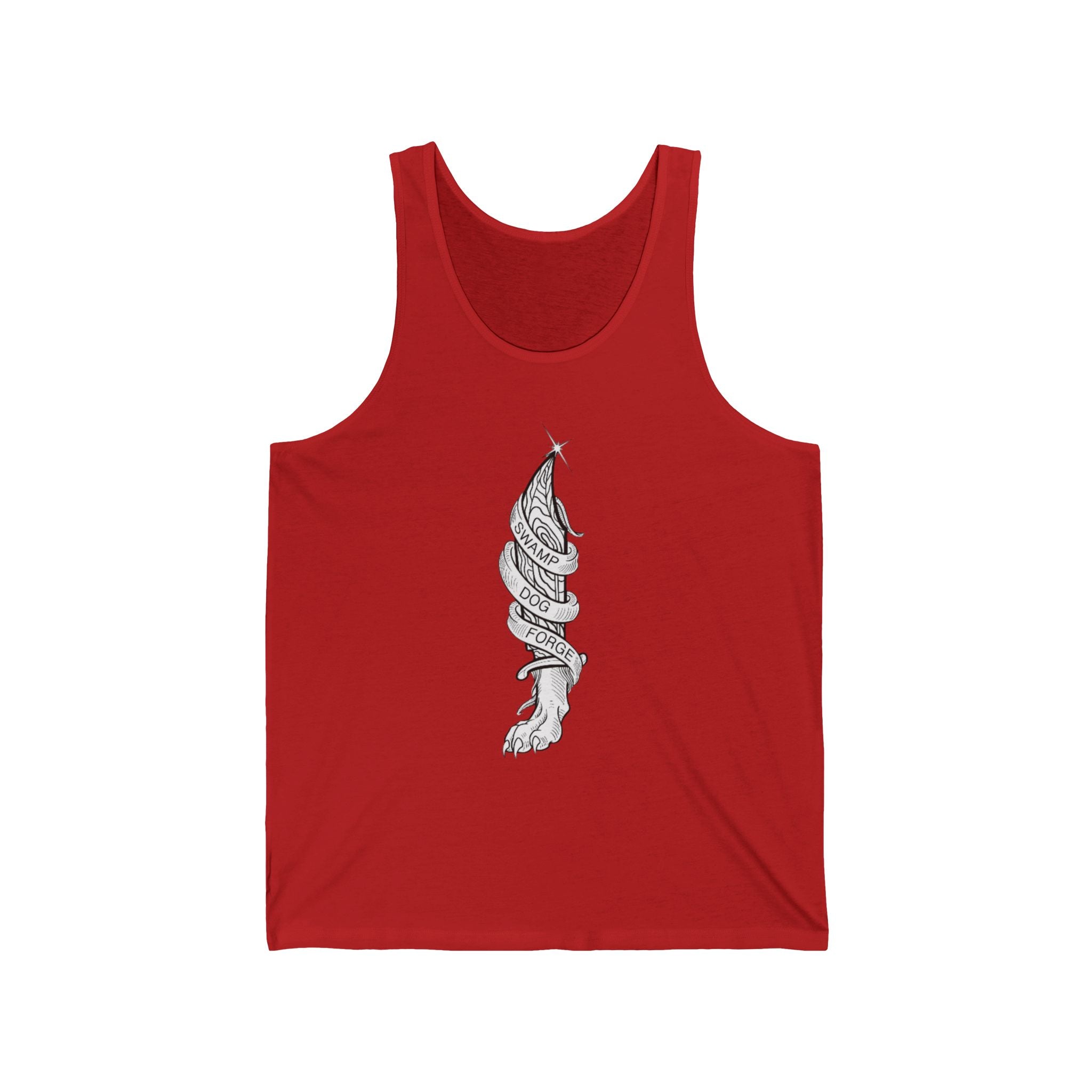 Meditative Shell Tank Top — Minimal Nautical Spiral Seashell Illustration