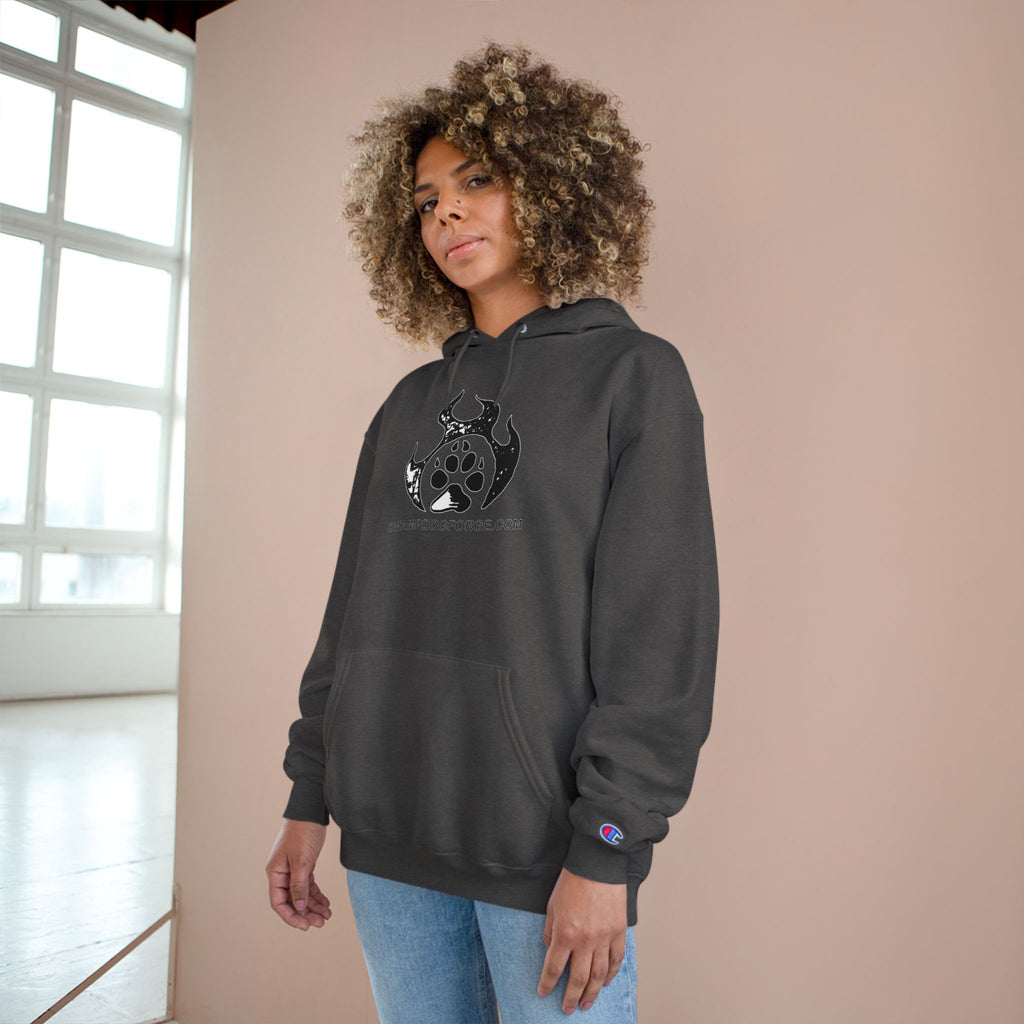 Champion Hoodie — Dark Flame Paw Logo Pullover