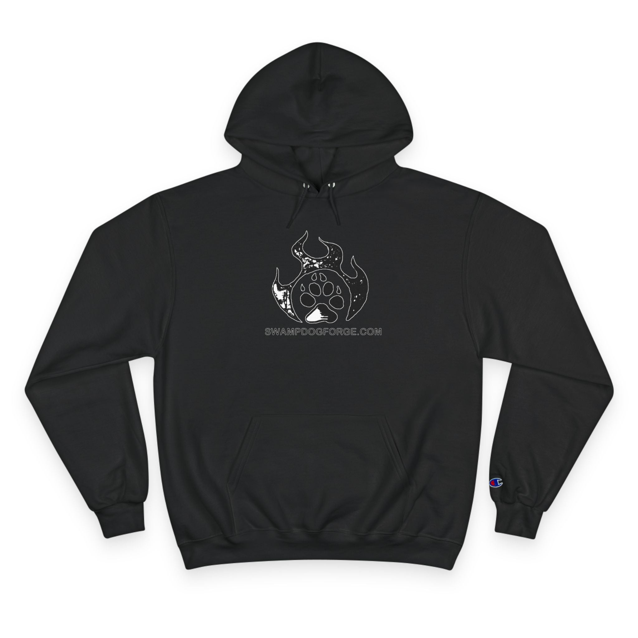 Champion Hoodie — Dark Flame Paw Logo Pullover
