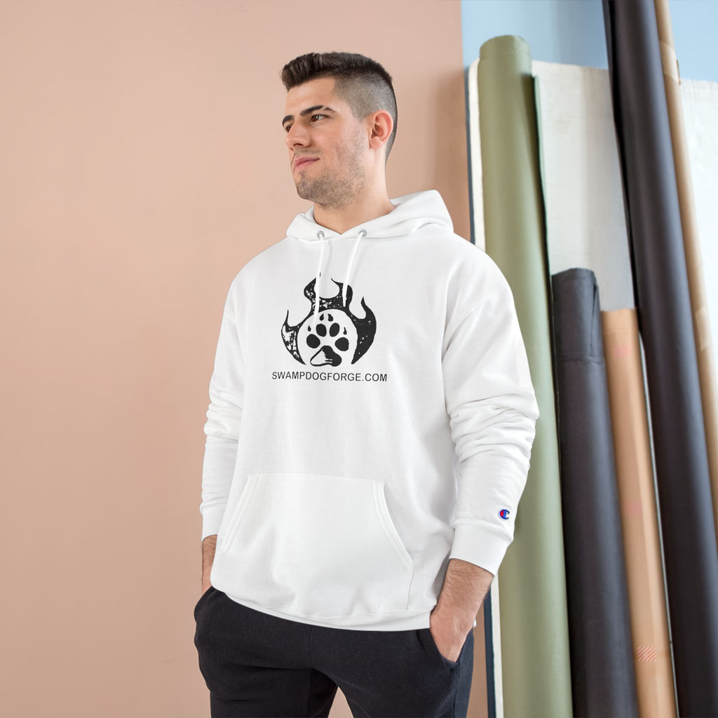 Champion Hoodie — Dark Flame Paw Logo Pullover