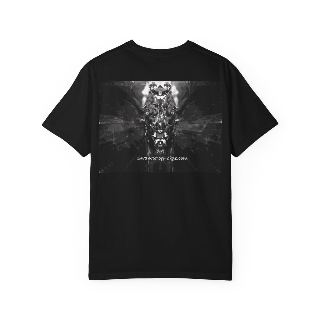 Gothic Symmetry Graphic T-Shirt — Dark Abstract Rorschach Print