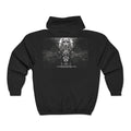 Skull Rorschach Full-Zip Hoodie – Dark Gothic Graphic Zip-Up