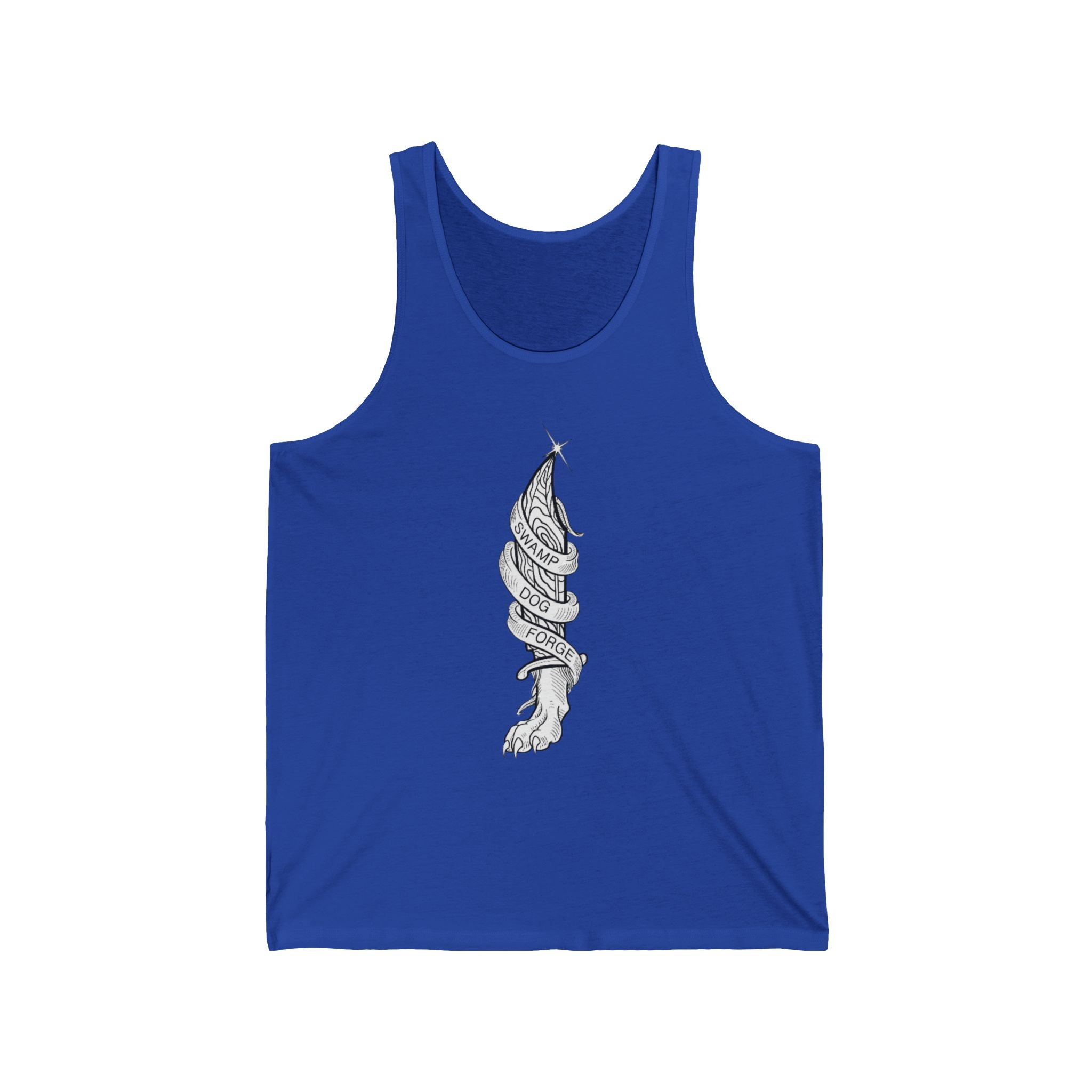 Meditative Shell Tank Top — Minimal Nautical Spiral Seashell Illustration
