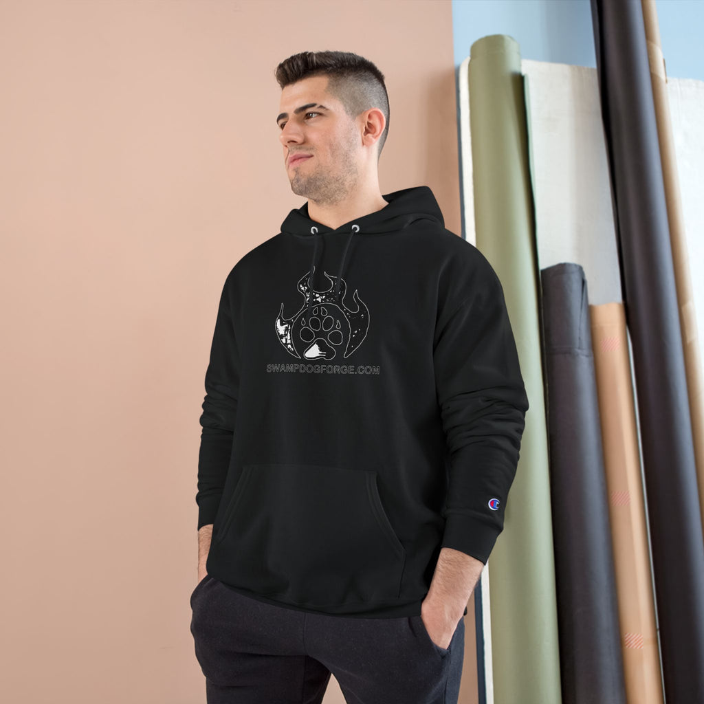 Champion Hoodie — Dark Flame Paw Logo Pullover