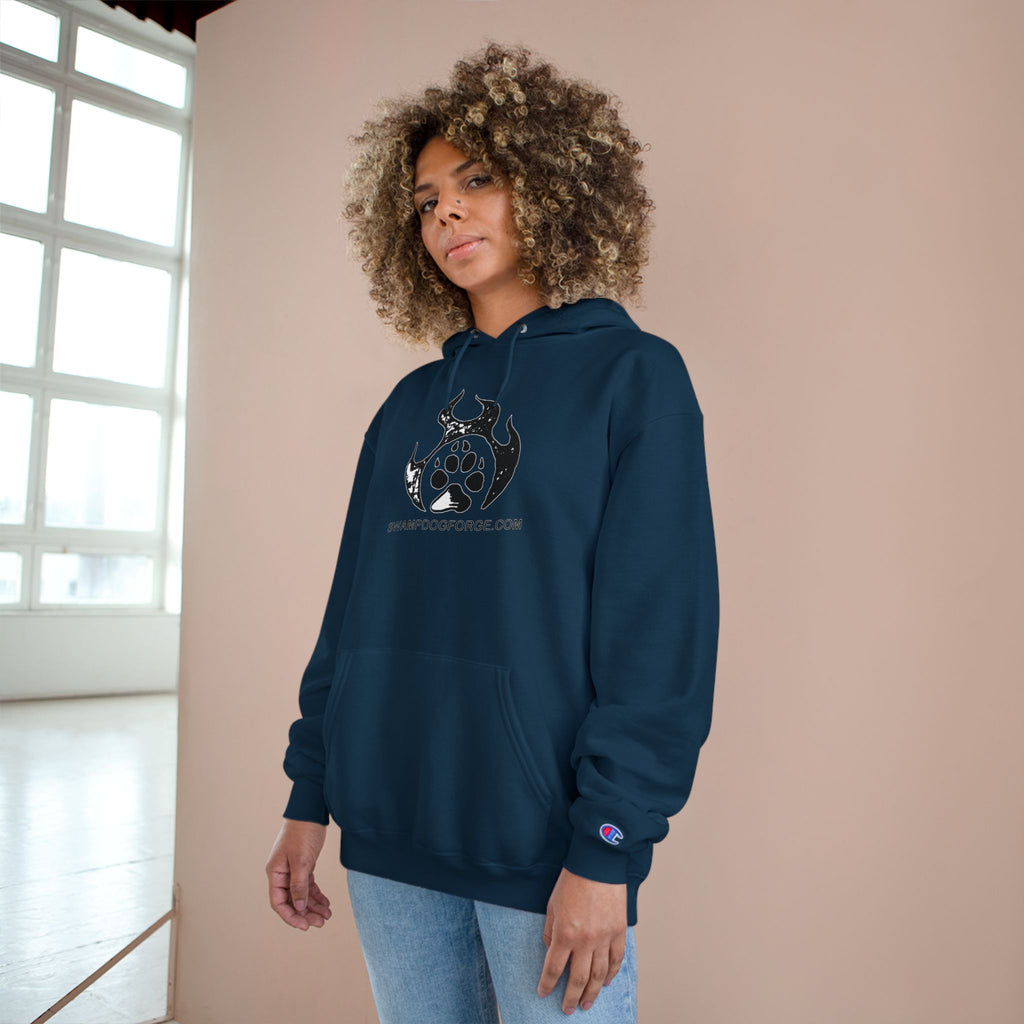 Champion Hoodie — Dark Flame Paw Logo Pullover