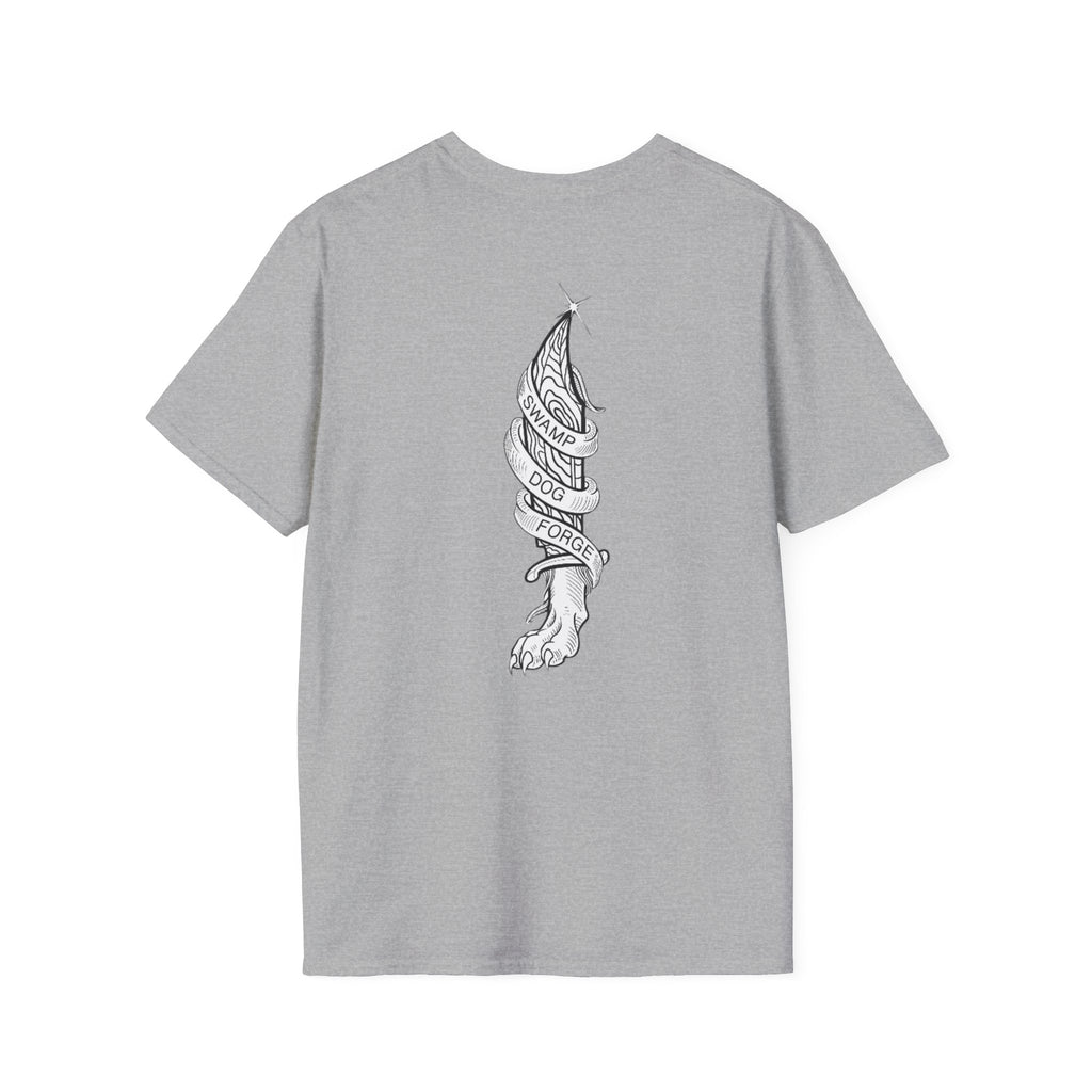 Tattoo-Style Dagger & Ribbon T-Shirt — "Choose Your Own Path" Graphic Tee