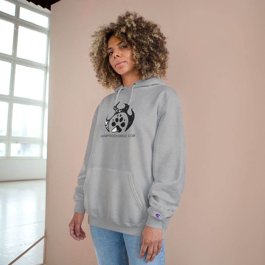 Champion Hoodie — Dark Flame Paw Logo Pullover
