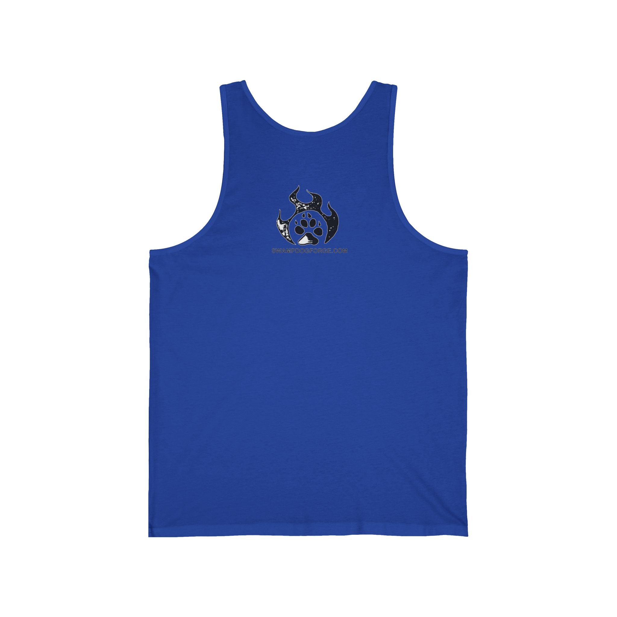 Swamp Dog Forge Logo Tank Top — Paw Flame Graphic Jersey Tank