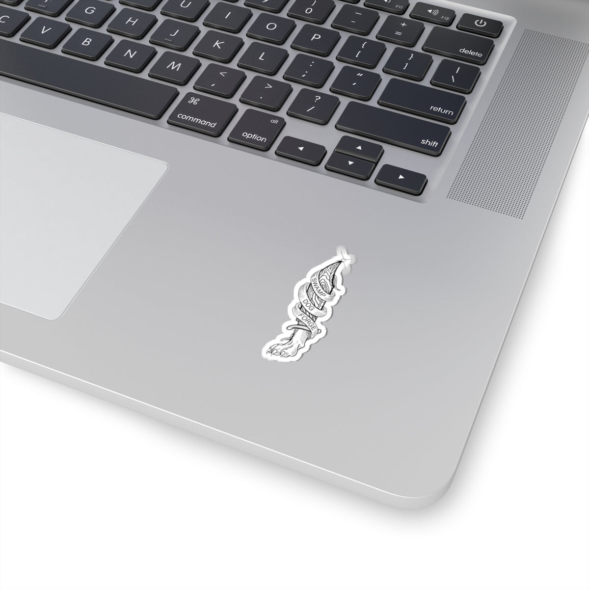 Swamp Dog Forge Paw & Dagger Kiss-Cut Sticker