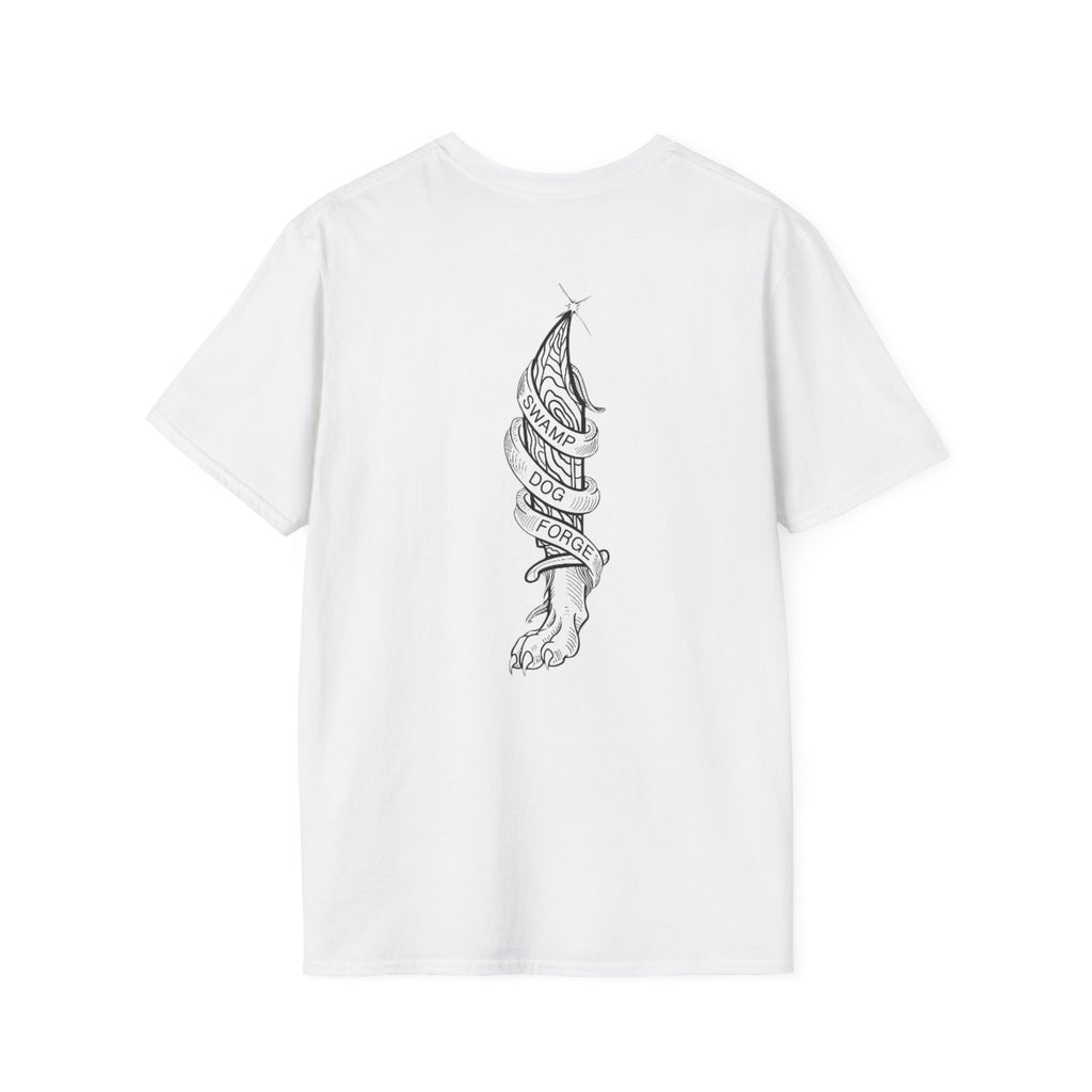 Tattoo-Style Dagger & Ribbon T-Shirt — "Choose Your Own Path" Graphic Tee