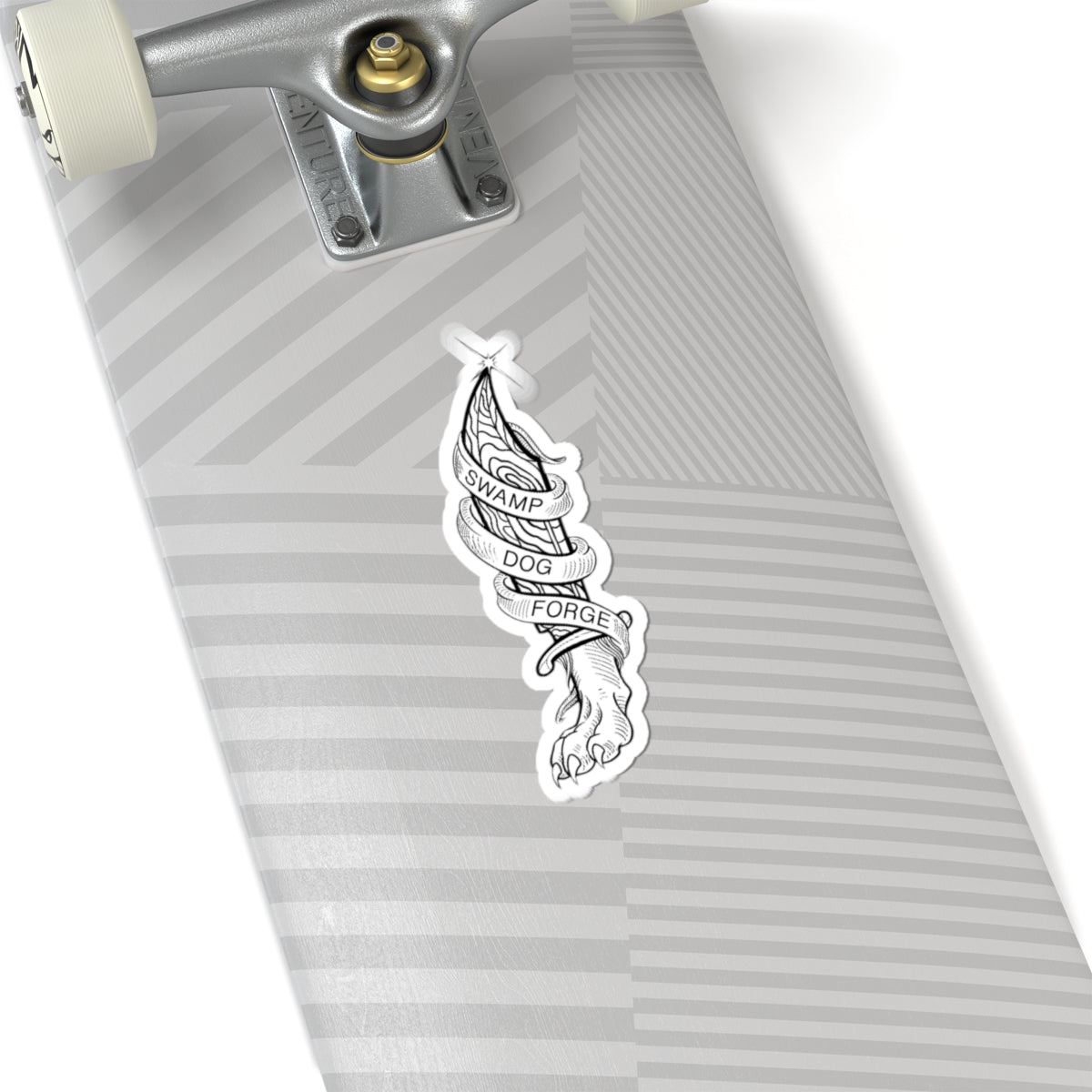 Swamp Dog Forge Paw & Dagger Kiss-Cut Sticker