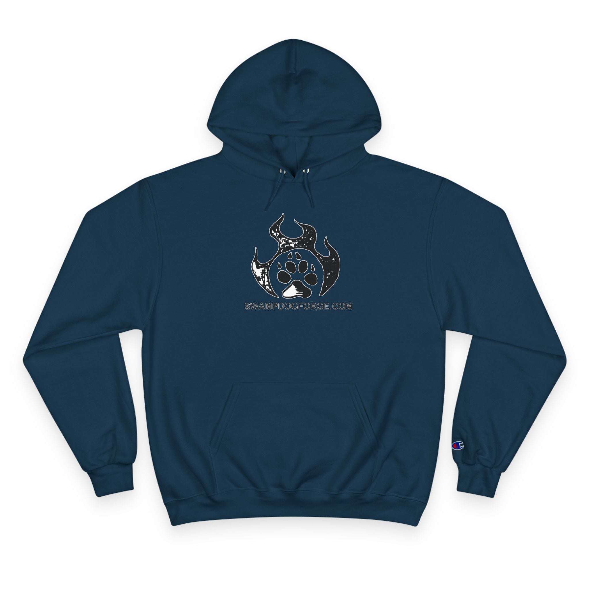 Champion Hoodie — Dark Flame Paw Logo Pullover