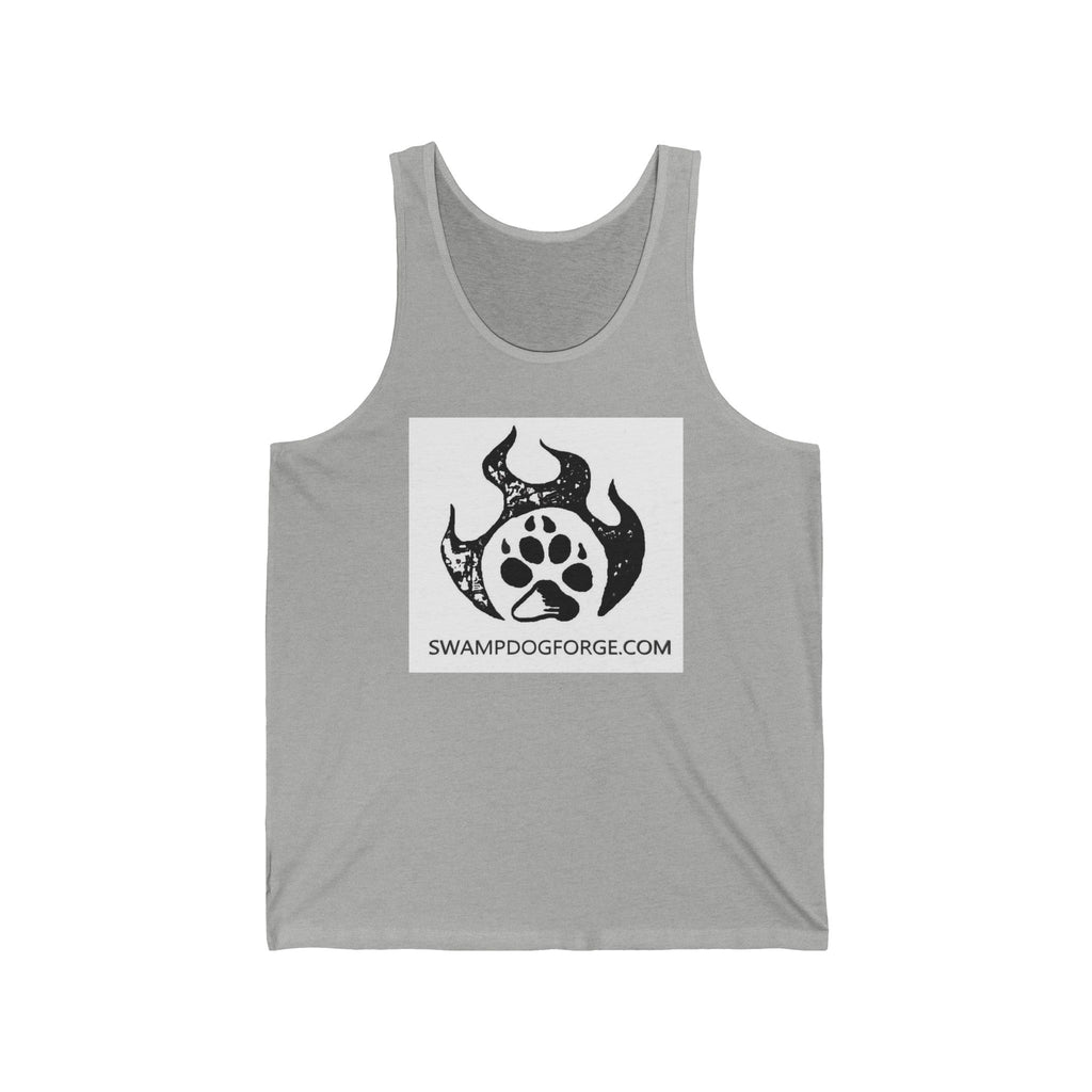 Swamp Dog Forge Logo Tank Top — Paw Flame Graphic Jersey Tank