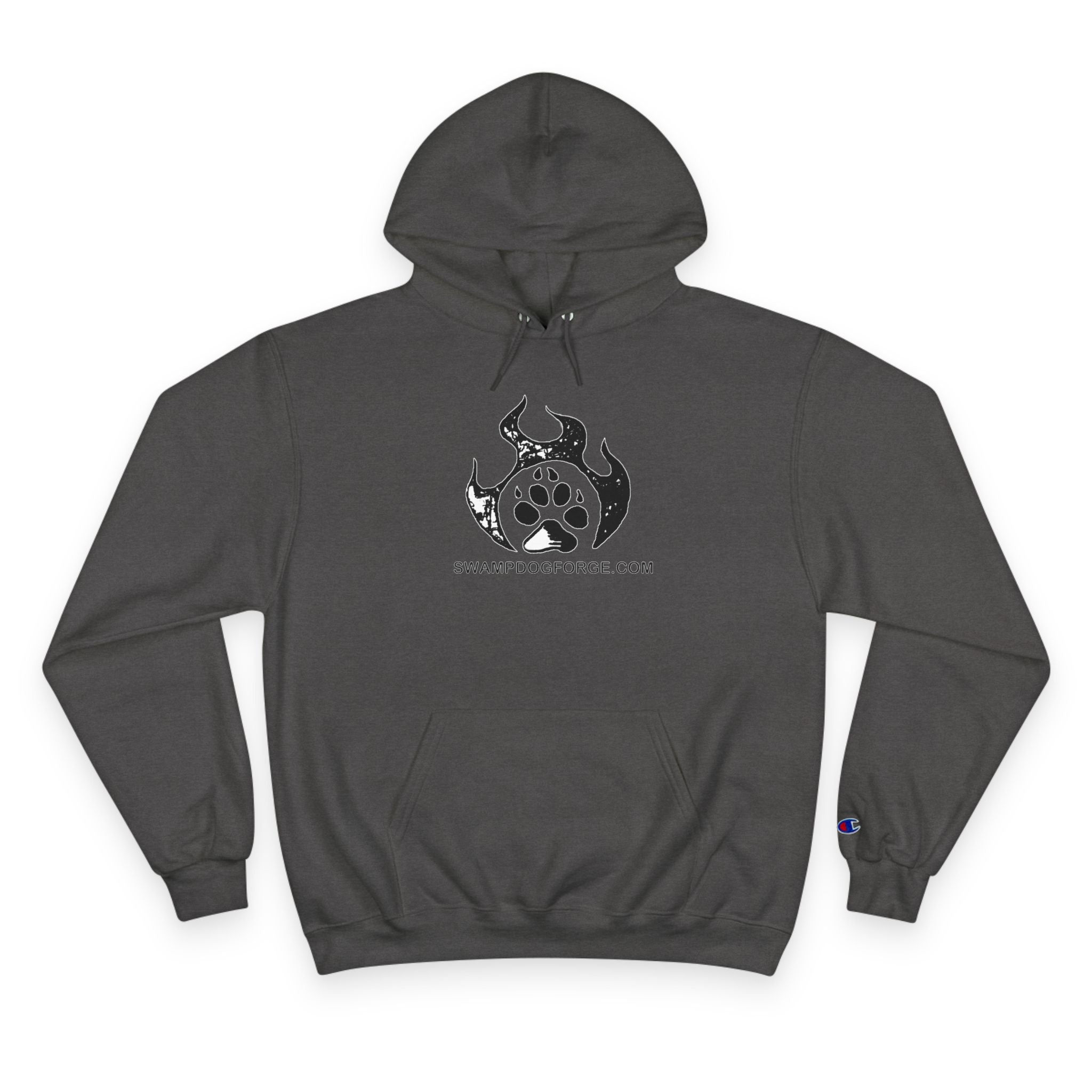 Champion Hoodie — Dark Flame Paw Logo Pullover